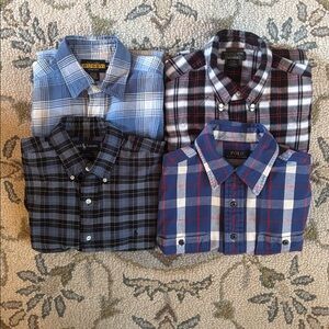Ralph Lauren Blue and Black Plaid Shirt Collection